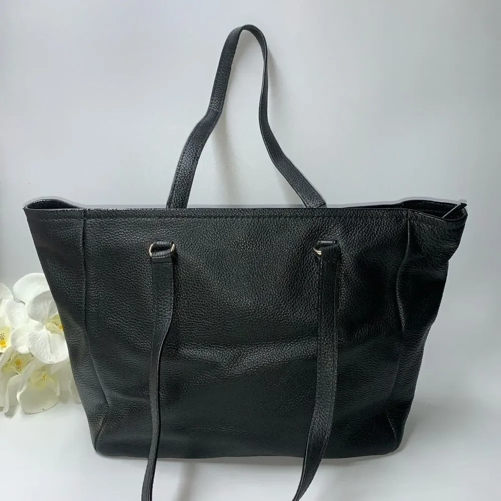 Kate Spade New York Leather Tote Bag Black Large